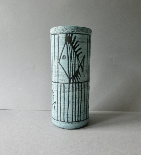 Vase céramique signé - en,
