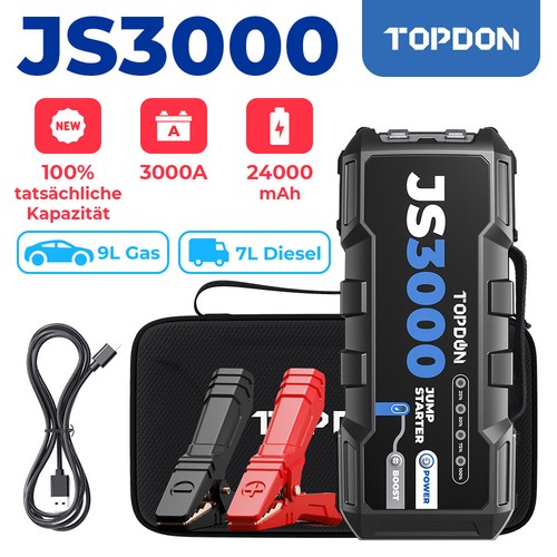 Topdon js3000 3000a - js3000, 24000mah