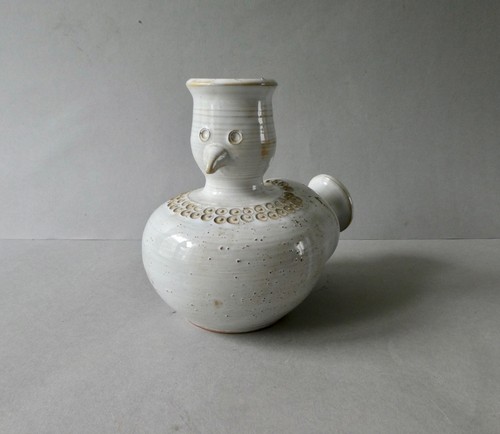 Vase zoomorphe oiseau signé - oiseau,